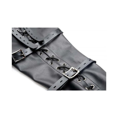 Full Sleeve Armbinder Black Leather Restraint