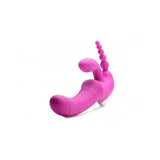 Regal Rider Vibrating Silicone Strapless Strap On Triple G Dildo
