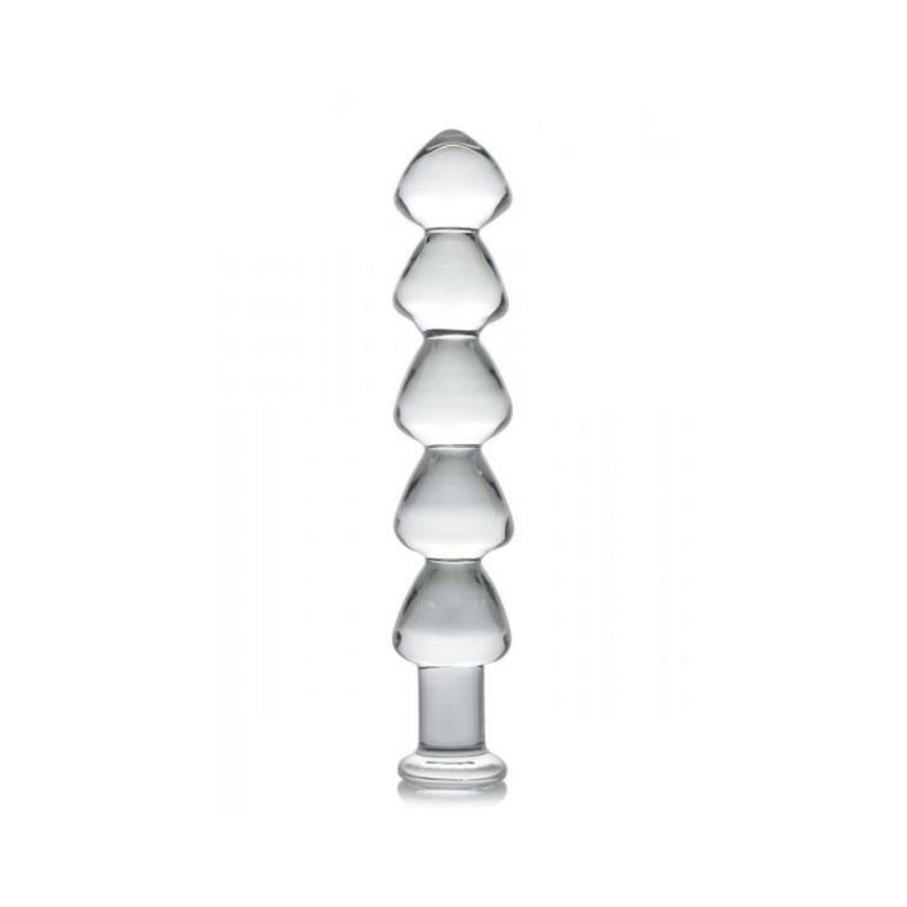 Drops Anal Links Glass Dildo Clear
