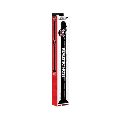 Hosed 19 Inches Realistic Anal Dildo Black