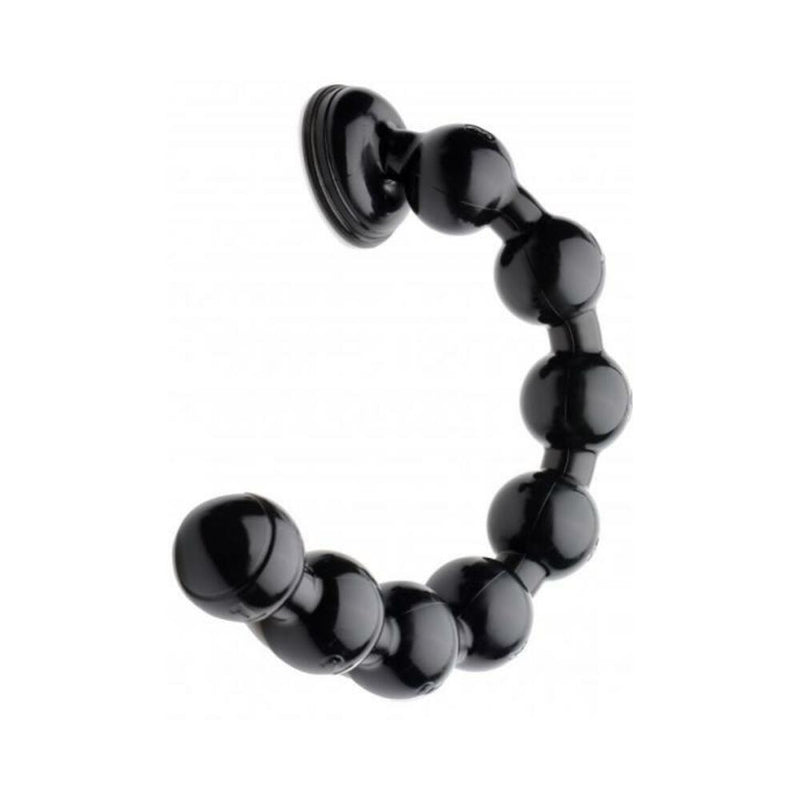 Hosed 19 Inches Beaded Thick Anal Snake Black