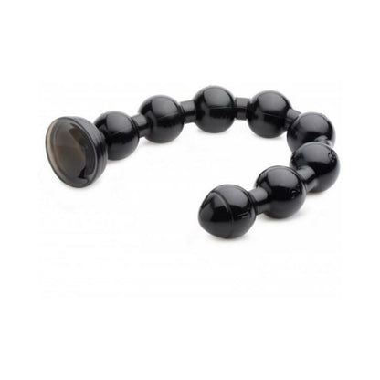 Hosed 19 Inches Beaded Thick Anal Snake Black