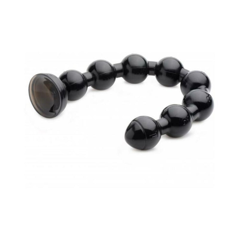 Hosed 19 Inches Beaded Thick Anal Snake Black