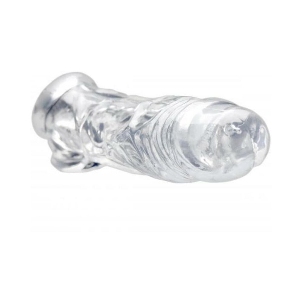 Size Matters Realistic Penis Enhancer + Ball Stretcher Clear