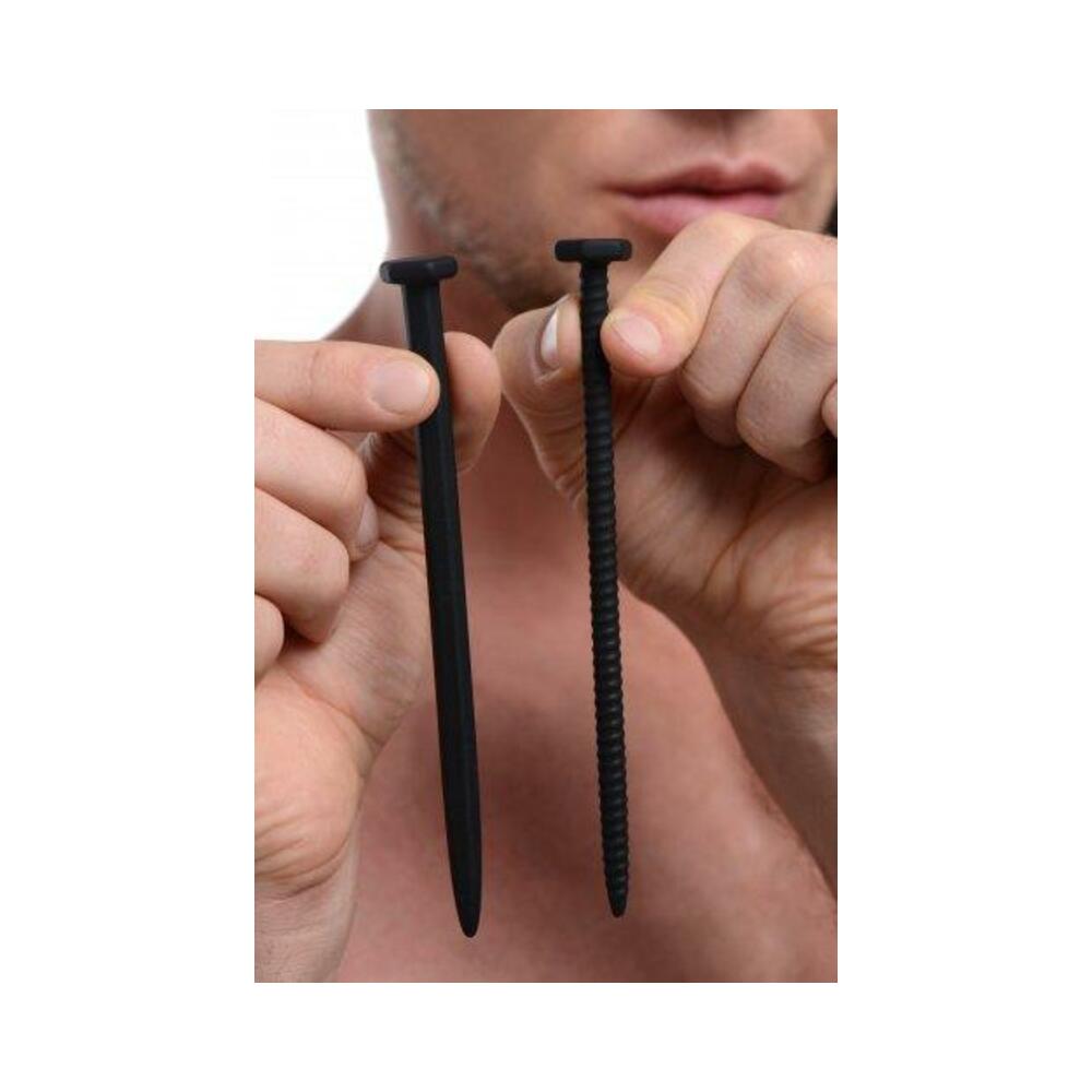 Hardware Nail & Screw Silicone Urethral Sounds Black