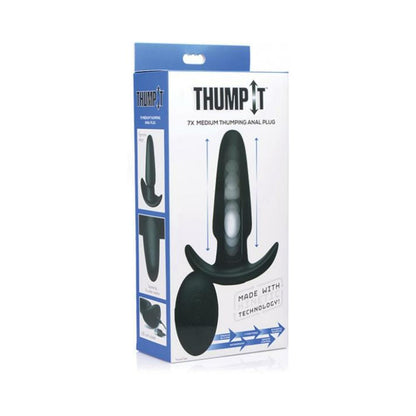 Kinetic Thumping 7X Medium Anal Plug Black Thump It!