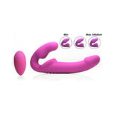 10X Evoke Ergo Fit Inflatable & Vibrating Strapless Strap-On Dildo
