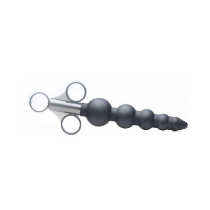 Silicone Graduated Beads Lubricant Launcher Black