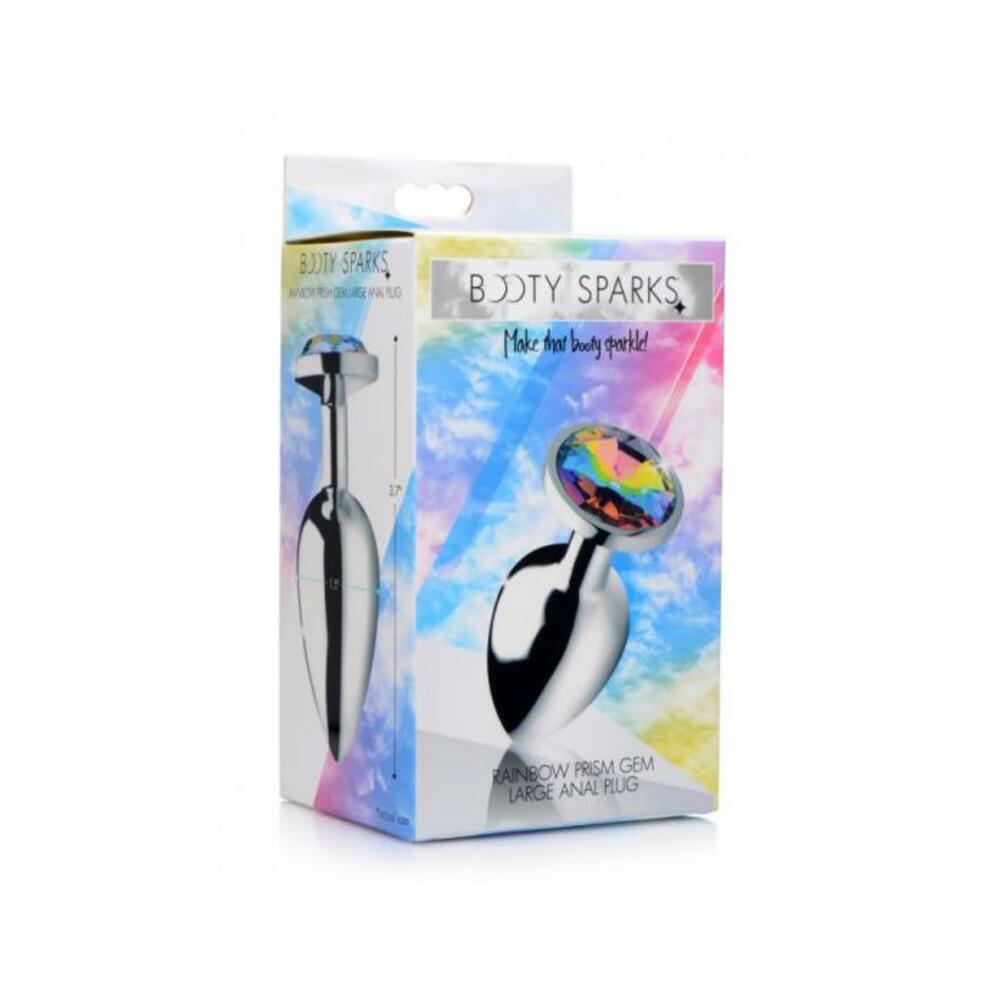 Rainbow Prism Gem Anal Plug - Large