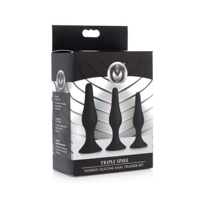 Triple Spire Tapered Silicone Anal Trainer Set
