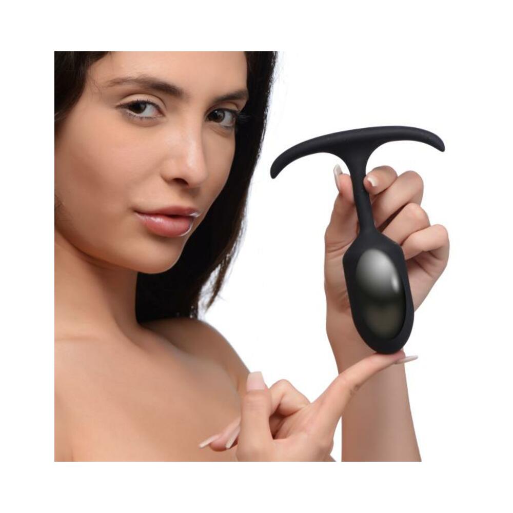 Premium Silicone Weighted Anal Plug - Medium