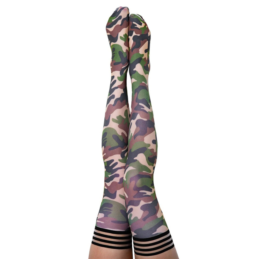 Kix'ies Alex Thigh High Camouflage A