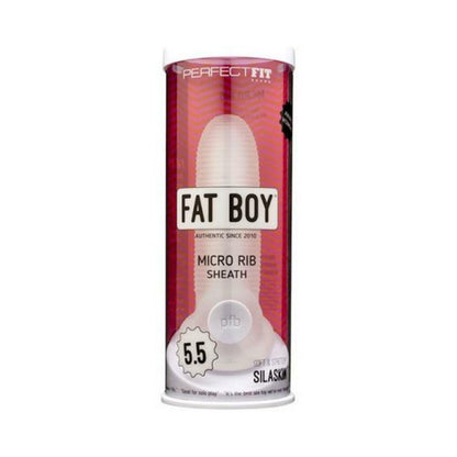Perfect Fit Fat Boy Micro Ribbed Sheath 5.5in Clear