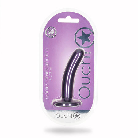 Shots Ouch 5' Smooth G-Spot Dildo - Metallic Purple