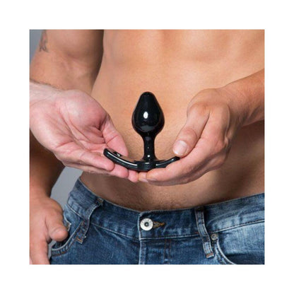 Strap On Master Butt Plug Small Black
