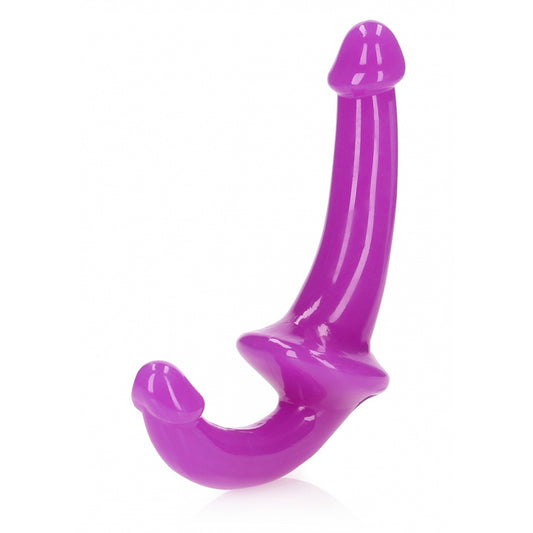 Realrock Glow In The Dark Strapless Strap-On 6'' Neon Purple