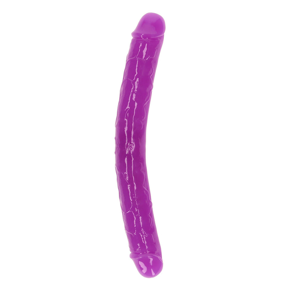 Realrock Glow In The Dark Double Dong 12'' Neon Purple