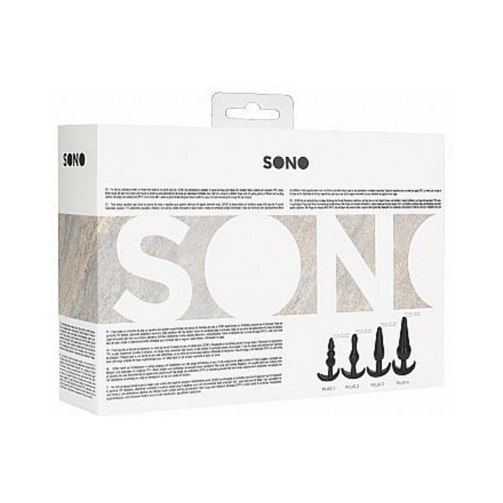 Shots Sono No. 8 Butt Plug - Black Set Of 4