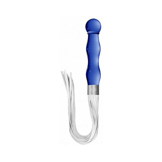 Chrystalino Whipster Blue Glass Whip