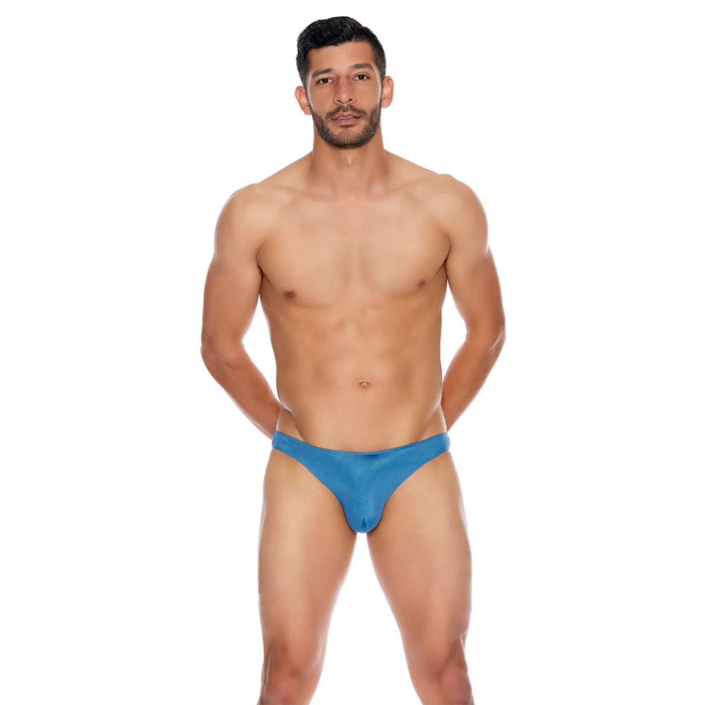 Men's Microfiber Open Back Underwear Blue L/Xl