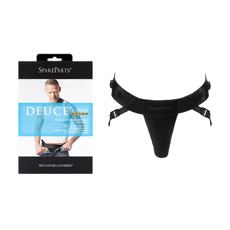 SpareParts Deuce Cover Undwr Harness Black (Double Strap) Size A Nylon