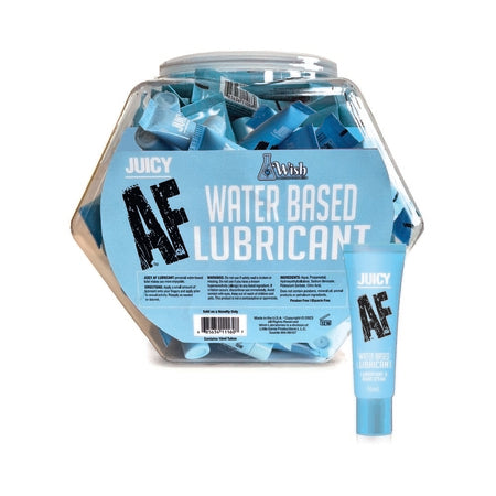 Juicy AF Water-Based Lubricant 10ml 65-Piece Fishbowl