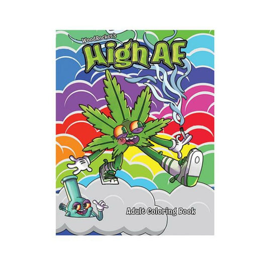 Wood Rocket High Af Coloring Book