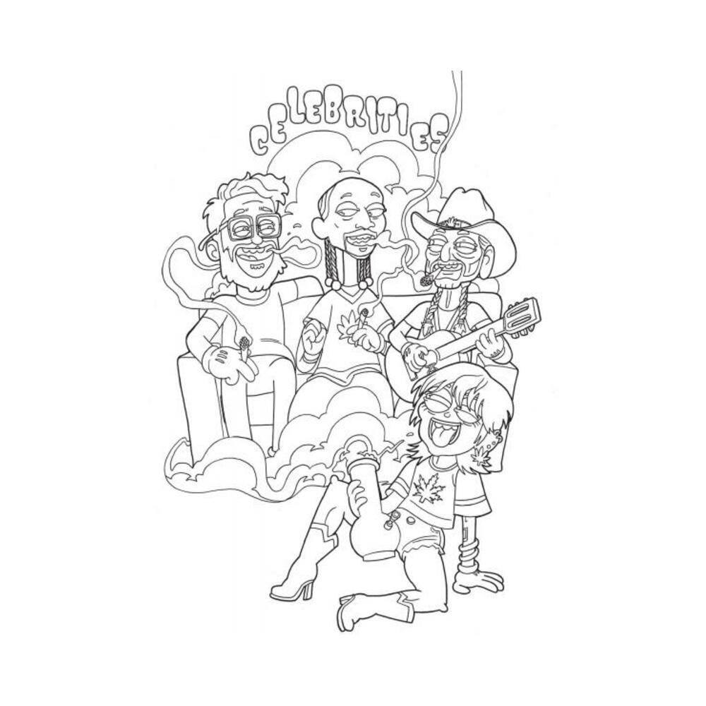 Who Smokes Weed? Coloring Book