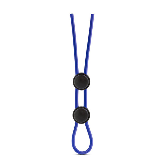 Blush Stay Hard Vibrating Reusable Cock Ring - Blue