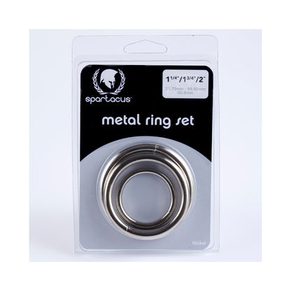 Spartacus Metal Cock Ring Set ( 3 Rings)
