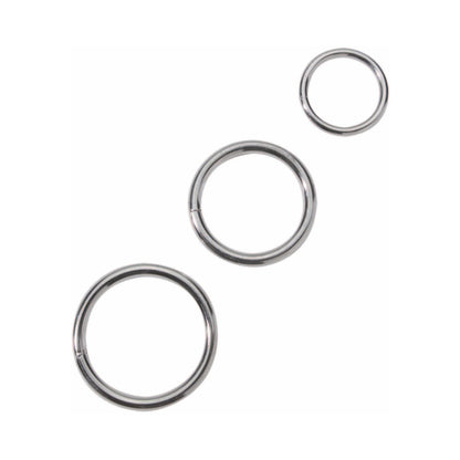 Spartacus Metal Cock Ring Set ( 3 Rings)