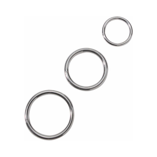 Spartacus Metal Cock Ring Set ( 3 Rings)