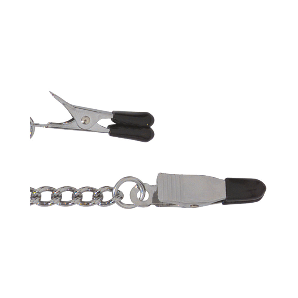 Rubber Tipped Nipple Clamps With Curbed Chain