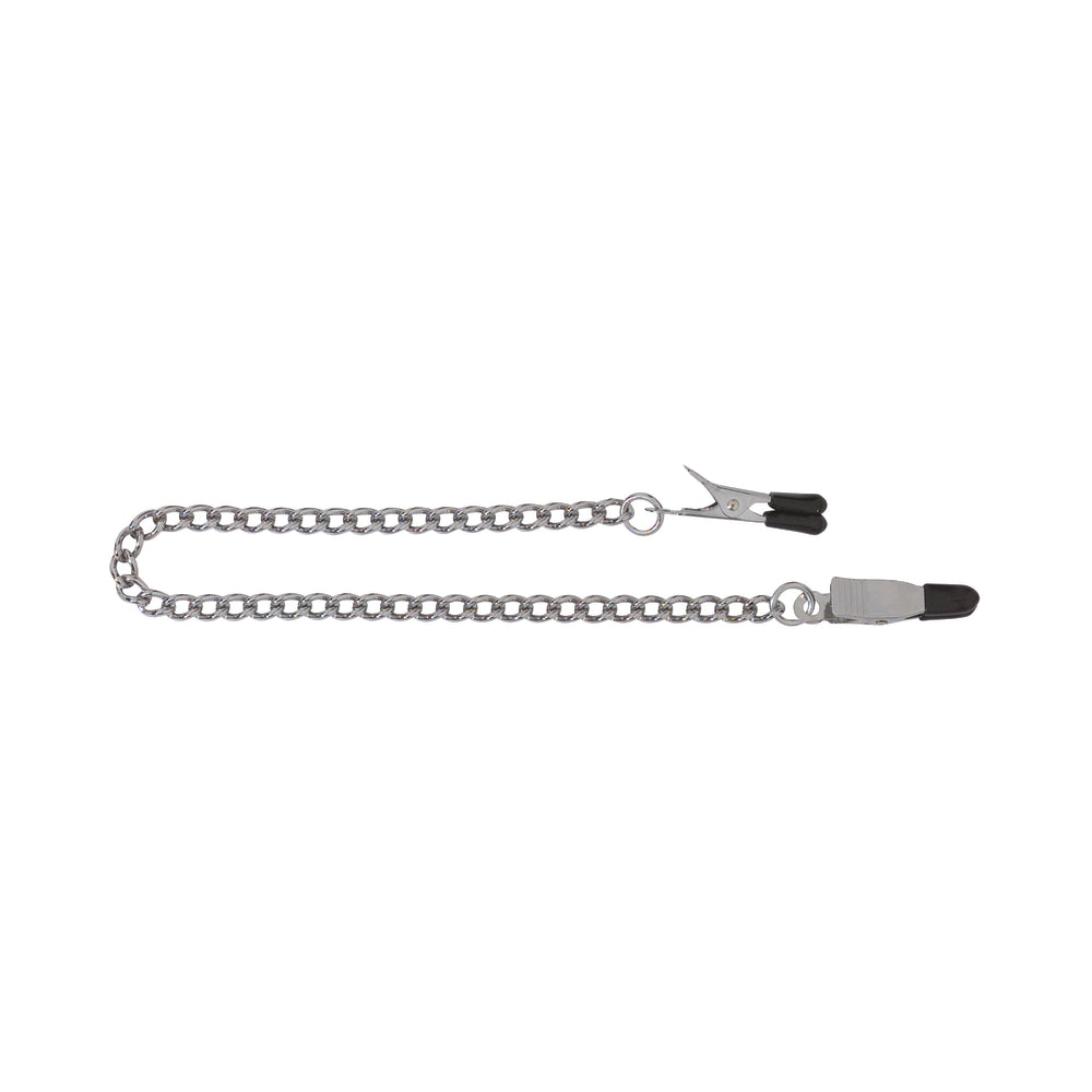 Rubber Tipped Nipple Clamps With Curbed Chain