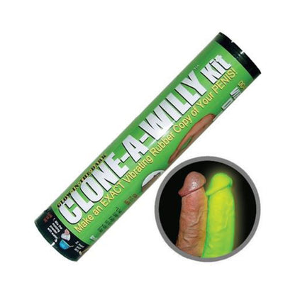 Clone-A-Willy Kit Vibrating Glow in the Dark - Hot Pink