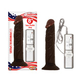 Afro Amer Whopper 8in. Vibrating Dong