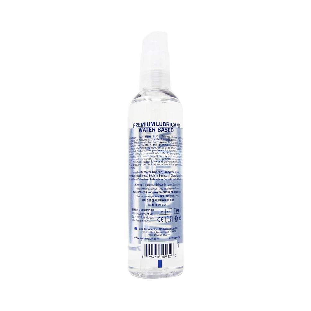 Swiss Navy Water Based Lubricant 8oz