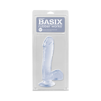 Basix 7.5 Dong Thick W/suction Clear