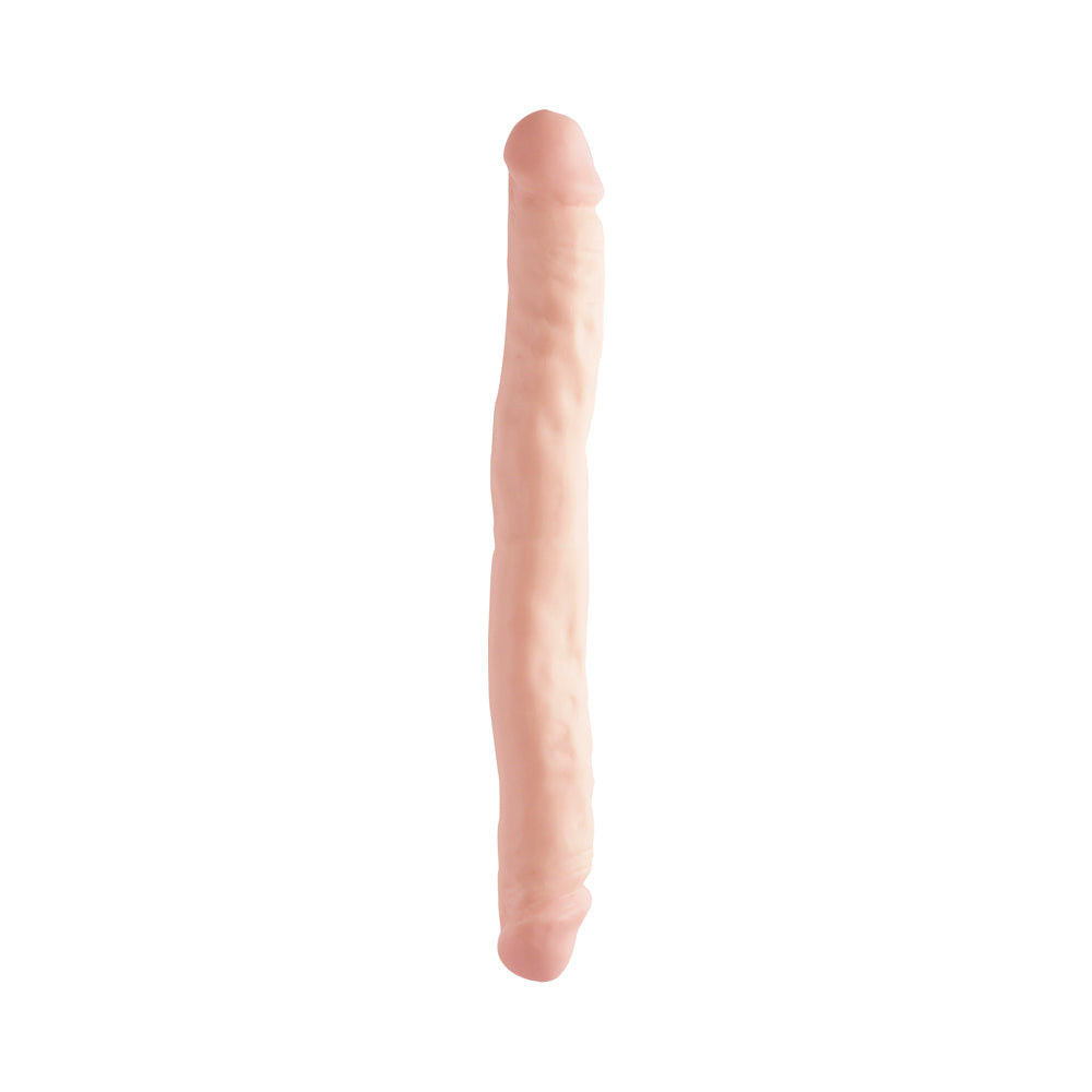 Basix Rubber Works 12 Inch Double Dong - Flesh
