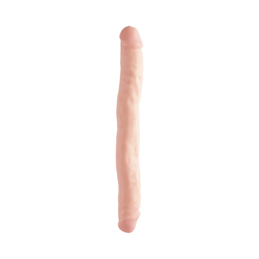 Basix Rubber Works 12 Inch Double Dong - Flesh