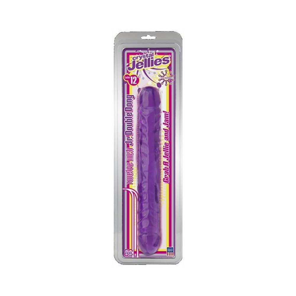 Crystal Jellies Jr Dbl Dong Purple 12