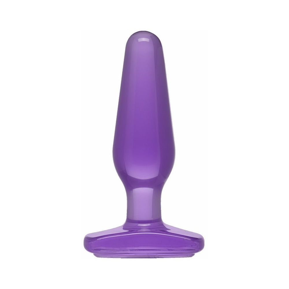 Crystal Jellies Butt Plug Purple Medium