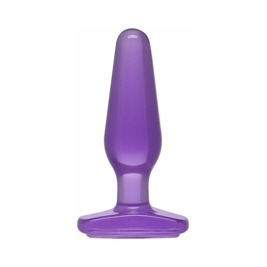 Crystal Jellies Butt Plug Purple Medium