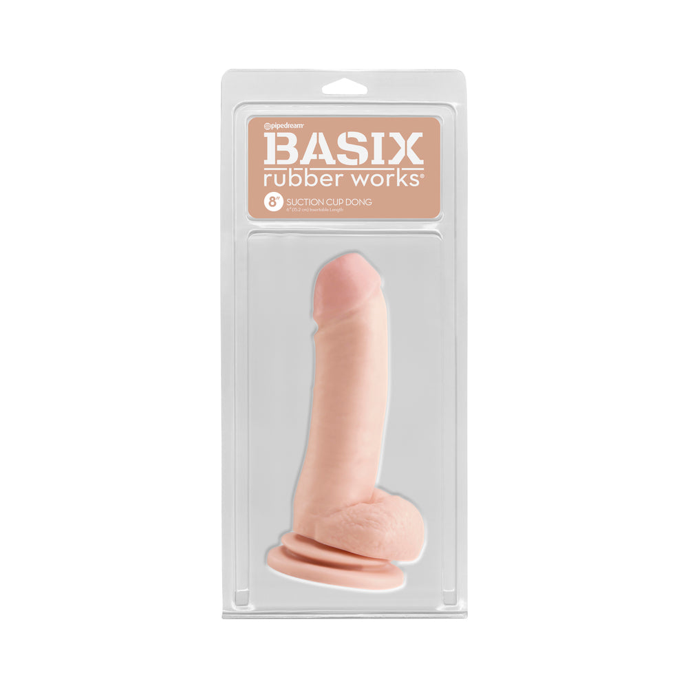Basix 8 Suction Cup Dong Flesh
