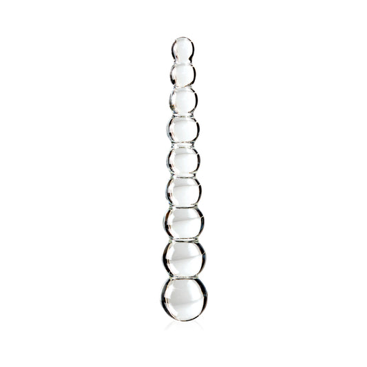 Icicles No 2 Glass Anal Beads Clear