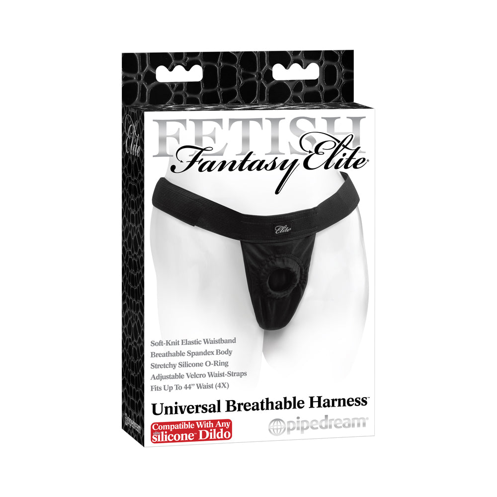 Elite Universal Breathable Harness Black O/S