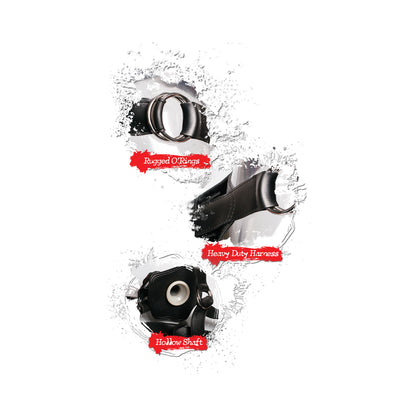 FF Extreme Hollow 12in Strap-on Black