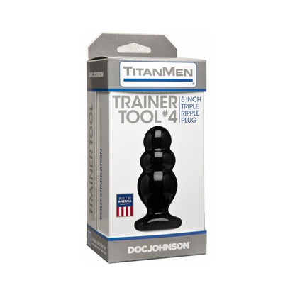 Titanmen Trainer Tool 4 Black Butt Plug