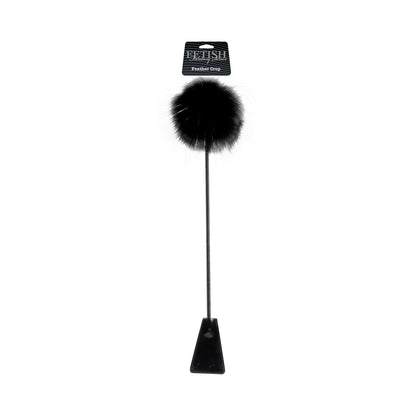 Ffle Feather Crop Black