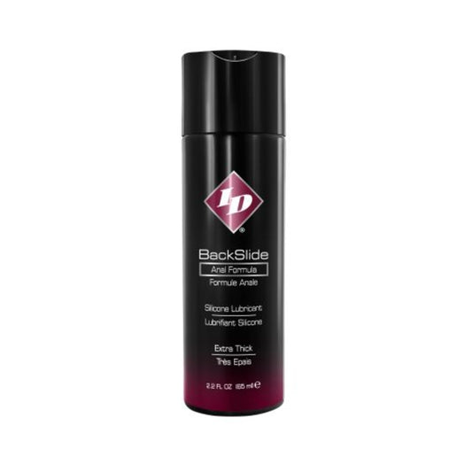 Id Backslide Silicone Anal Lubricant 2.2oz Flip Cap Bottle